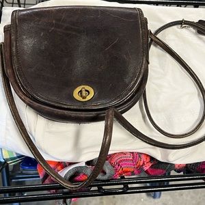 Coach Made in New York Vintage Brown saddle bag satchel